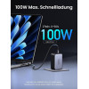 Зарядний пристрій Ugreen Nexode X756 USB C Charger 100W Mini GaN з 3 портами Grey